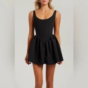 Corset Black Mini Dress